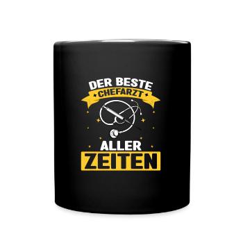 Der Beste Chefarzt Aller Zeiten Chirurg Doktor Ska - Tasse einfarbig - Schwarz - Vorne