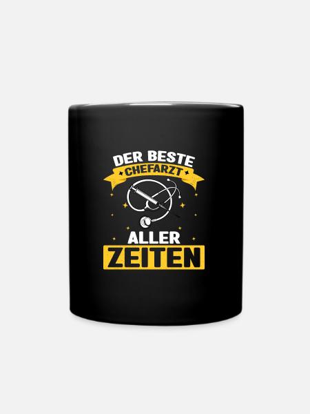 Der Beste Chefarzt Aller Zeiten Chirurg Doktor Ska - Tasse einfarbig - Schwarz