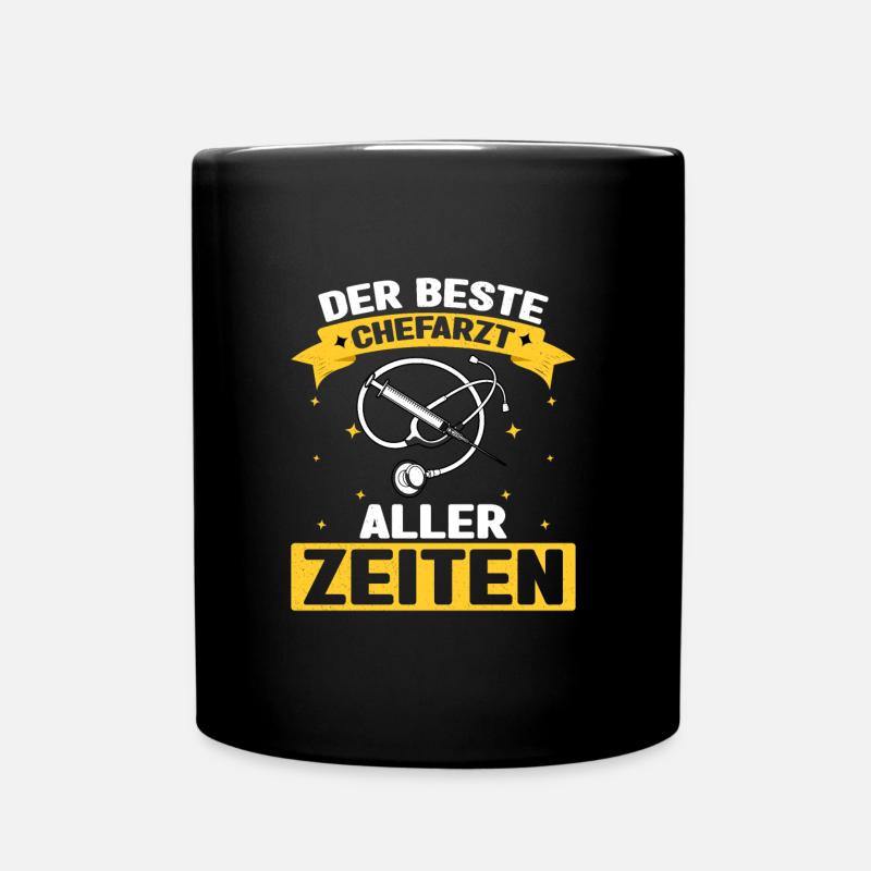 Der Beste Chefarzt Aller Zeiten Chirurg Doktor Ska - Tasse einfarbig - Schwarz