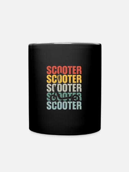 Scooter Scooter Scooter Scooter Scooter - Full Colour Mug - black