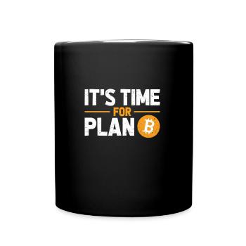 Plan B Bitcoin - Full Colour Mug - black - Front