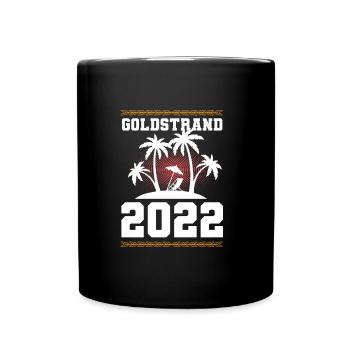Goldstrand 2022 - Tasse einfarbig - Schwarz - Vorne