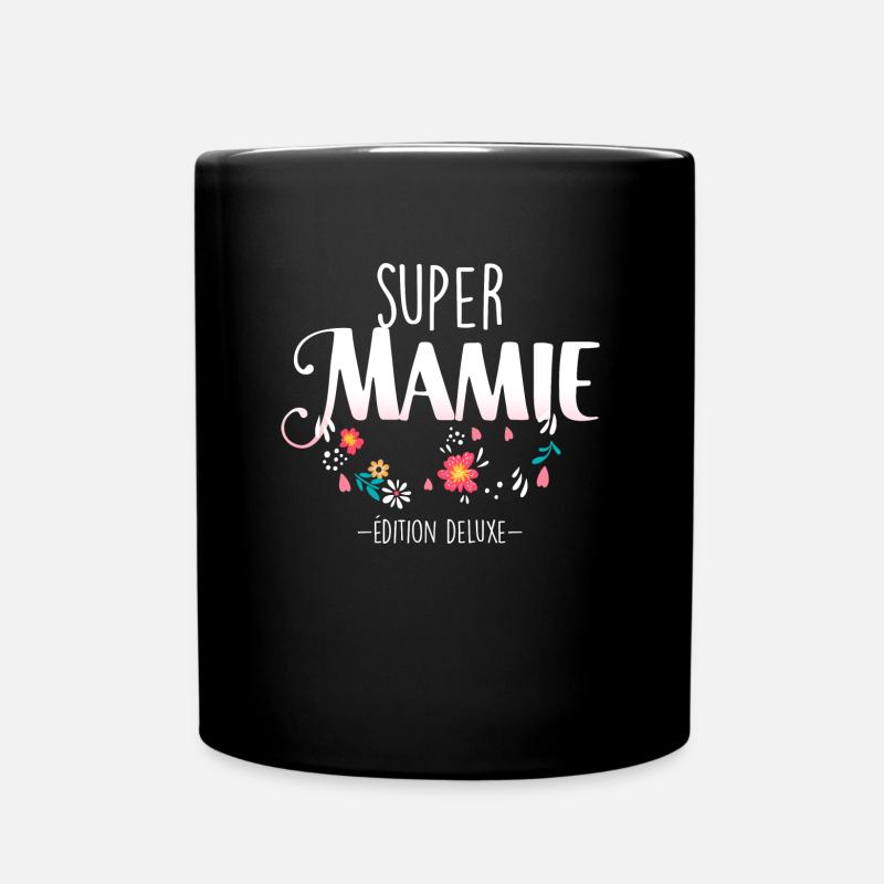 Mamie c'est la classe. Super mamie édition deluxe - Mug uni - noir