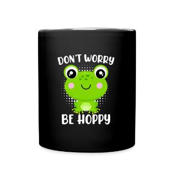 Ne vous inquiétez pas d’être Hoppy Frog Kids - Mug uni - noir - Devant