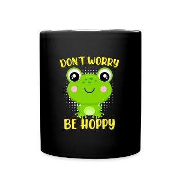Ne vous inquiétez pas d’être Hoppy Frog Kids - Mug uni - noir - Devant