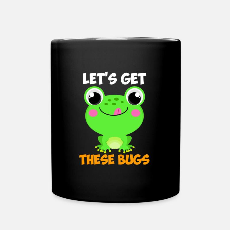 Let's get these Bugs Frosch Programmierer - Tasse einfarbig - Schwarz