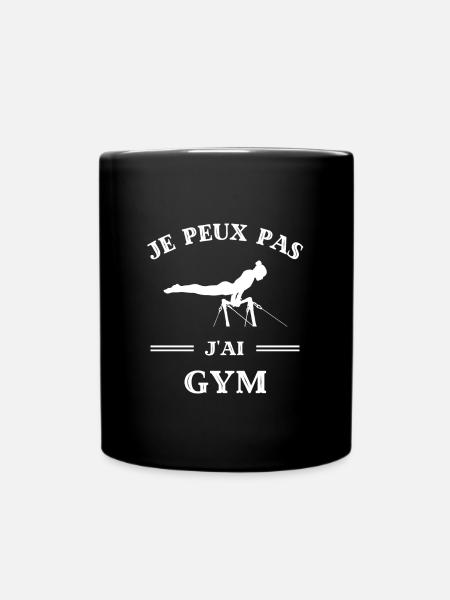 je peux pas j'ai gym humour gymnastique femme - Mug uni - noir