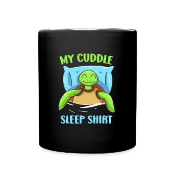 Ma chemise câline Sleep Turtle Sleep - Mug uni - noir - Devant