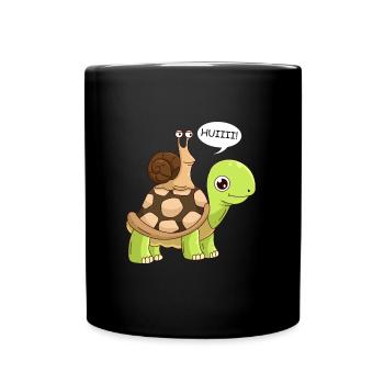Sarcasme Speed Wheee! Escargot - Mug uni - noir - Devant