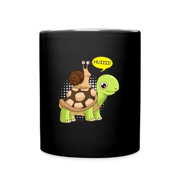 Sarcasme Speed Wheee! Escargot - Mug uni - noir - Devant