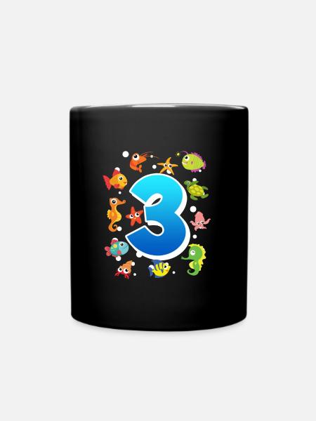 3ème anniversaire garçon 3 ans - Mug uni - noir
