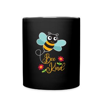 Be child - be friendly bees children - Full Colour Mug - black - Front