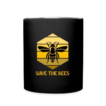 Sauvez les abeilles - Mug uni - noir - Devant