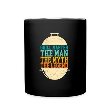 Frill Master Papa the Man of Myth the Legend - Full Colour Mug - black - Front