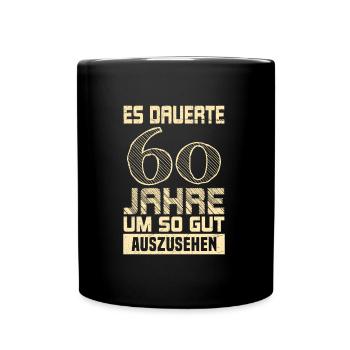 60. Geburtstag Männer Papa Geburtstag 60 - Tasse einfarbig - Schwarz - Vorne