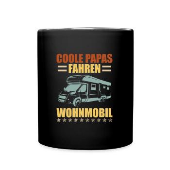 Coole Papas fahren Wohnmobil Camper Wohnmobil - Tasse einfarbig - Schwarz - Vorne
