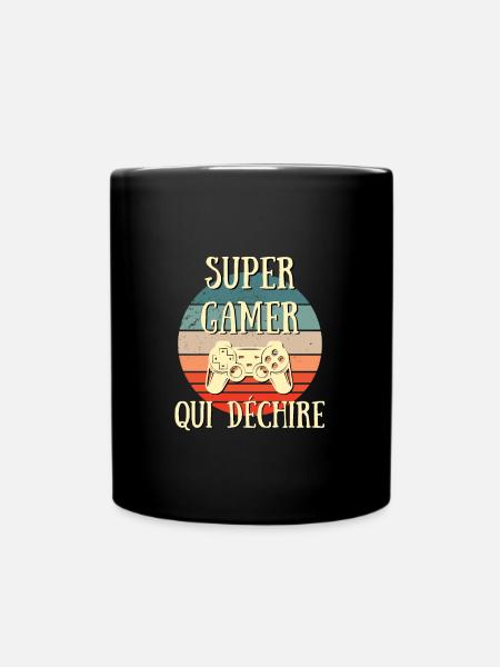 gamer qui dechire humour gaming ado geek homme - Mug uni - noir