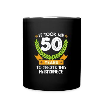 50 ans Meisterstück Papa 50 anniversaire 50 ans - Mug uni - noir - Devant