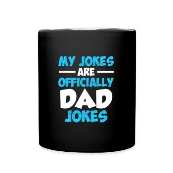 Dad-to-be Papa Jokes Dad Jokes - Full Colour Mug - black - Front