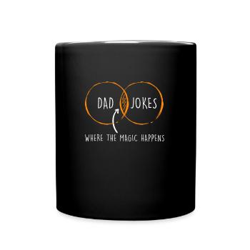 Papa Blagues Van Diagramme Papa Blagues - Mug uni - noir - Devant