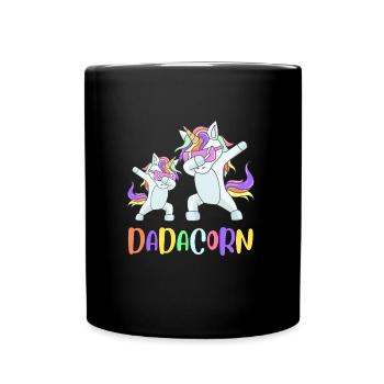 Papa Licorne Dabbing Dadacorn - Mug uni - noir - Devant
