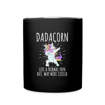 Dadacorn cool papa et papa - Mug uni - noir - Devant