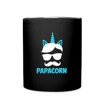 Papacorn Papa - Mug uni - noir - Devant