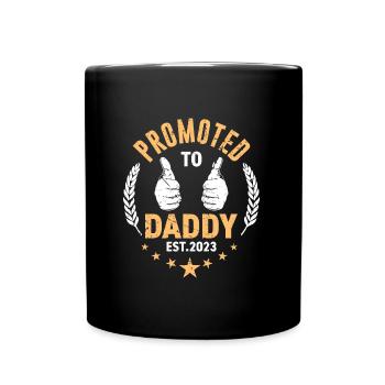 Promu papa 2023 papa - Mug uni - noir - Devant