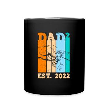 Werdender Papa 2. Kind Papa 2 Geburt 2. Kind - Tasse einfarbig - Schwarz - Vorne