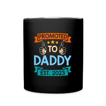 Promu papa 2023 expectant papa 2023 - Mug uni - noir - Devant