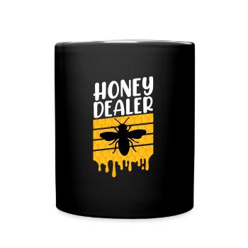 Honey Dealer Bees Beekeeper Beekeeping - Full Colour Mug - black - Front