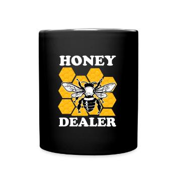 Honey Dealer Beekeeper Beekeeping Honey Dealer - Full Colour Mug - black - Front