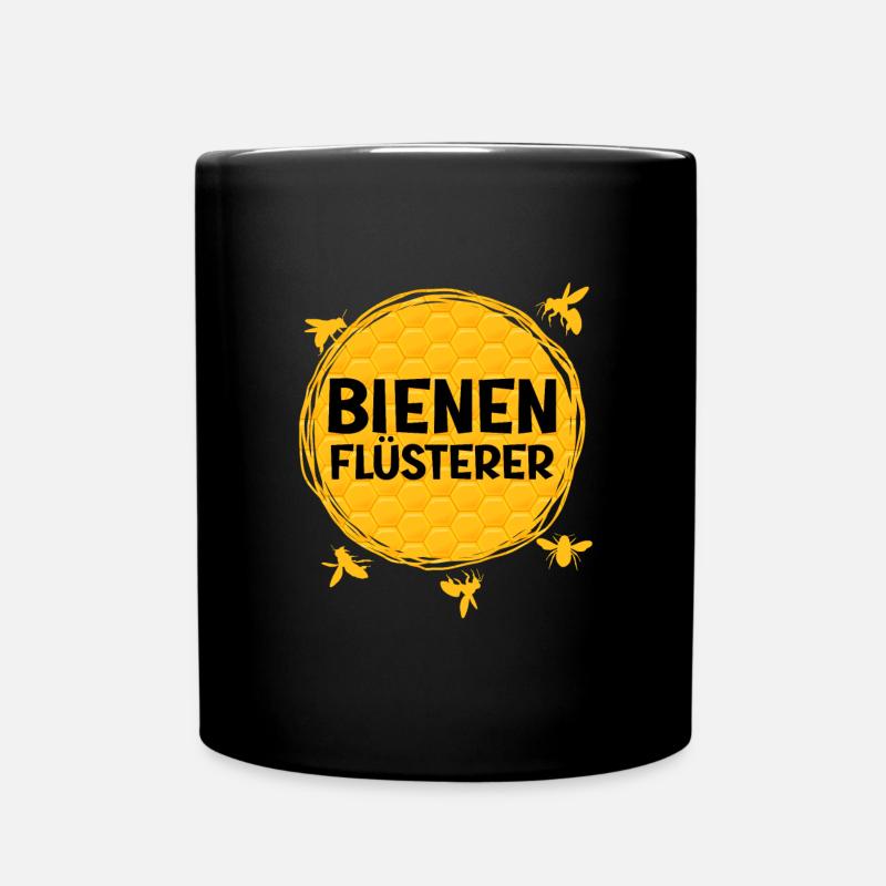 Bienen Flüsterer Imker - Tasse einfarbig - Schwarz
