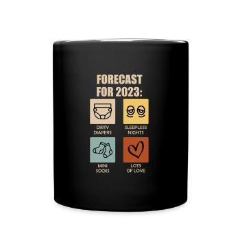 Prédiction 2023 pour les futurs parents 2023 - Mug uni - noir - Devant