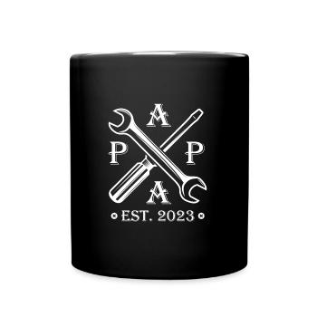 Papa 2023 Expectant Papa Hobbyist Father - Full Colour Mug - black - Front