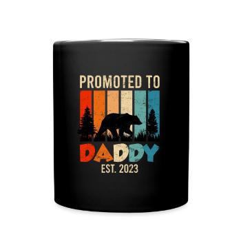 Promu papa 2023 expectant papa 2023 - Mug uni - noir - Devant