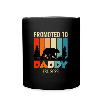 Promu papa 2023 expectant papa 2023 - Mug uni - noir - Devant