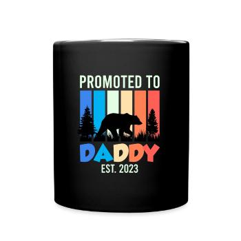 Promu papa 2023 expectant papa 2023 - Mug uni - noir - Devant