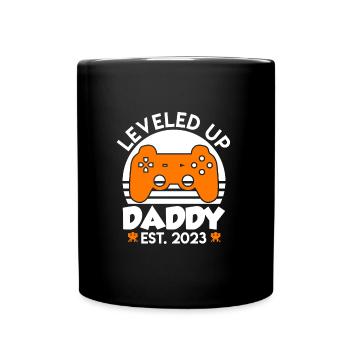 Papa 2023 nivelé à papa 2023 Papa - Mug uni - noir - Devant