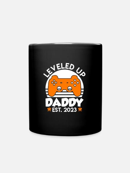 Papa 2023 nivelé à papa 2023 Papa - Mug uni - noir