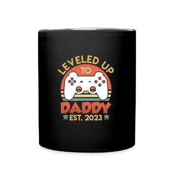 Papa 2023 nivelé à papa 2023 Papa - Mug uni - noir - Devant
