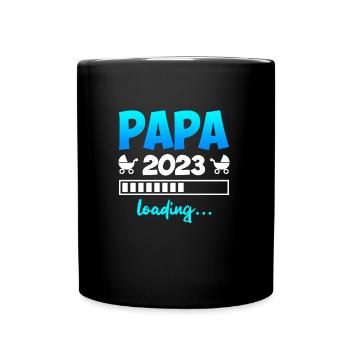 Papa 2023 - Tasse einfarbig - Schwarz - Vorne
