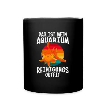Aquarianer Aquarium Reinigung - Tasse einfarbig - Schwarz - Vorne