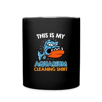 Aquarianer Aquarium Cleaning - Tasse einfarbig - Schwarz - Vorne