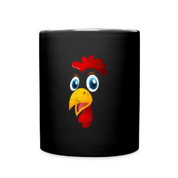 Lustiges Huhn Hühner Landwirt Hühner Besitzer - Tasse einfarbig - Schwarz - Vorne