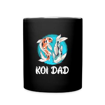 Koi Dad Koi Pond Fish Pond - Full Colour Mug - black - Front