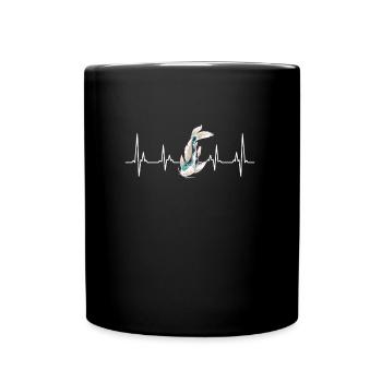 Koi Carp Fish Pond Garden Pond - Full Colour Mug - black - Front