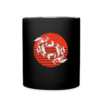 Koi Carp Koi Pond - Full Colour Mug - black - Front