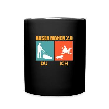 Rasen mähen 2.0 Mähroboter - Tasse einfarbig - Schwarz - Vorne