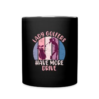 Golfer has more Drive Golf - Full Colour Mug - black - Front